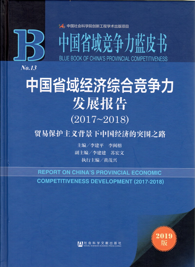 人马畜肏逼网中国省域经济综合竞争力发展报告（2017-2018）